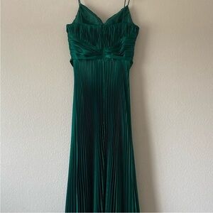Betsy & Adam Deep Green Maxi Dress